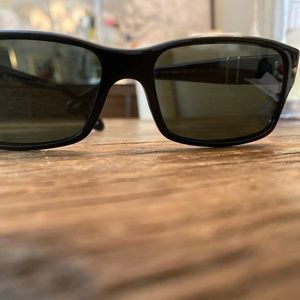 Persol PO2803S - Black Frame, Polarized Green lens